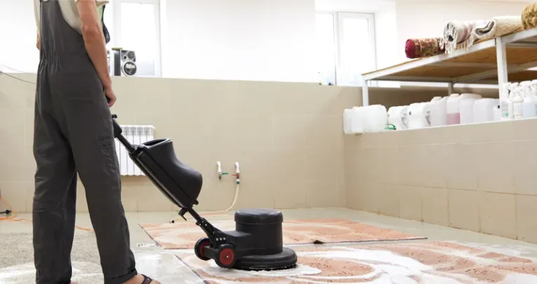 cleaning carpet floor