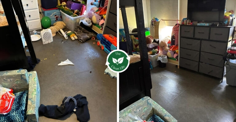 before and after - bedroom